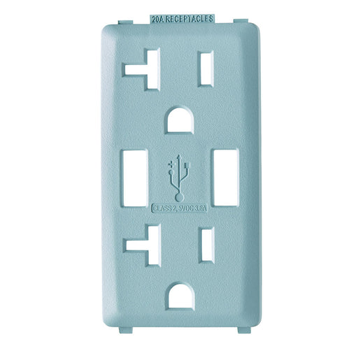 Leviton Renu Color Changing Kit For 20A USB AA Outlet Sea Spray (RKAA2-SE)