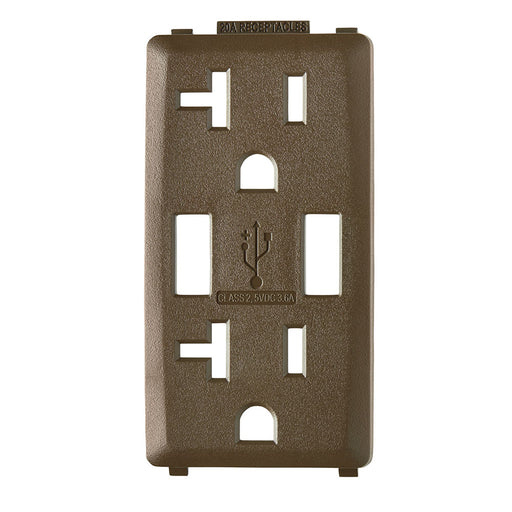 Leviton Renu Color Changing Kit For 20A USB AA Outlet Walnut Bark (RKAA2-WB)