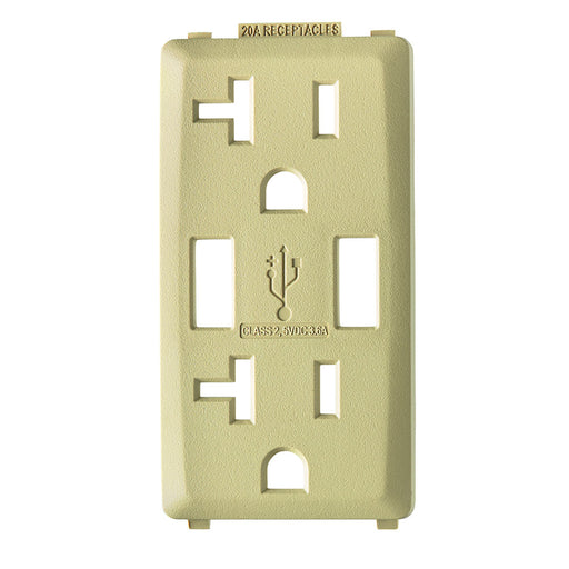 Leviton Renu Color Changing Kit For 20A USB AA Outlet Whispering Wheat (RKAA2-WG)