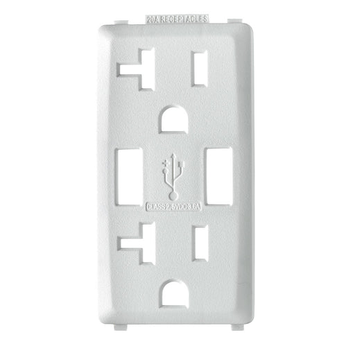 Leviton Renu Color Changing Kit For 20A USB AA Outlet White on White (RKAA2-WW)