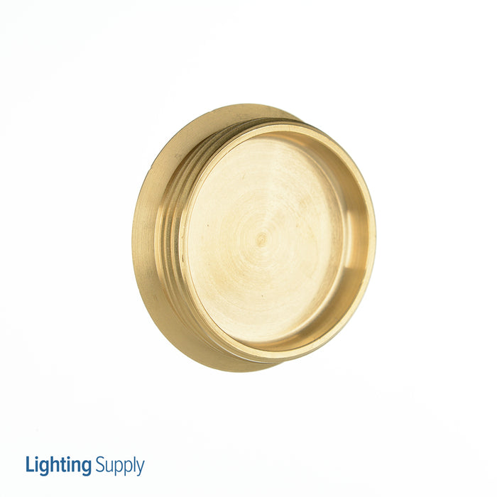 Leviton Replacement Screw Cap With O-Ring For Single Floor Box Receptacle Assembly Brass With Clear Coating (5249-CAP)