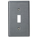 Leviton 1-Gang Toggle Device Switch Wall Plate Standard Size 302 Stainless Steel Device Mount Stainless Steel Brushed Finish (84001-40)