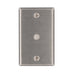 Leviton 1-Gang .406 Inch Hole Device Telephone/Cable Wall Plate Standard Size 302 Stainless Steel Box Mount Stainless Steel (84061-40)