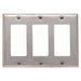 Leviton 3-Gang Decora/GFCI Device Decora Wall Plate Standard Size 302 Stainless Steel Device Mount (84411-40)