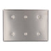 Leviton 3-Gang No Device Blank Wall Plate Standard Size 302 Stainless Steel Strap Mount (84035-40)