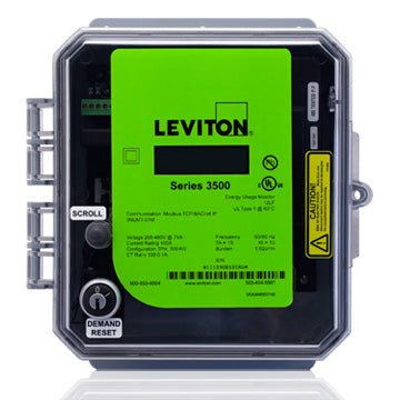 Leviton Modbus TCP/BACnet IP Outdoor Series 3500 Multi-Function Universal Voltage (208-480VAC) 3 Phase 3W/4W 200A (3RUMT-2M)