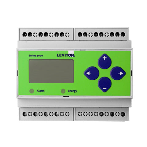 Leviton Indoor Series 4000 Universal Voltage 3-Phase 3W/4W Modbus Meter For Use With Rogowski Only (4KUMR-R)