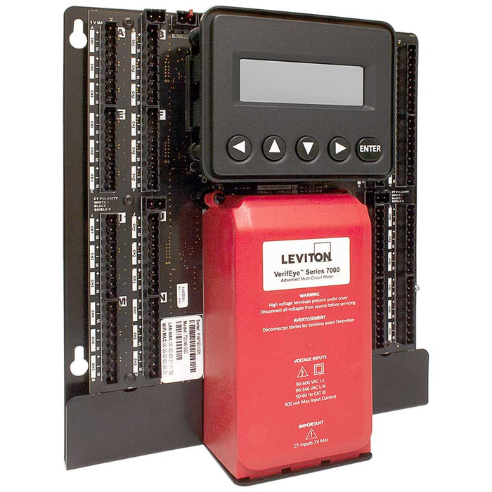 Leviton S7000 Embedded Branch Circuit Monitor 48 Input With Display (70D48)