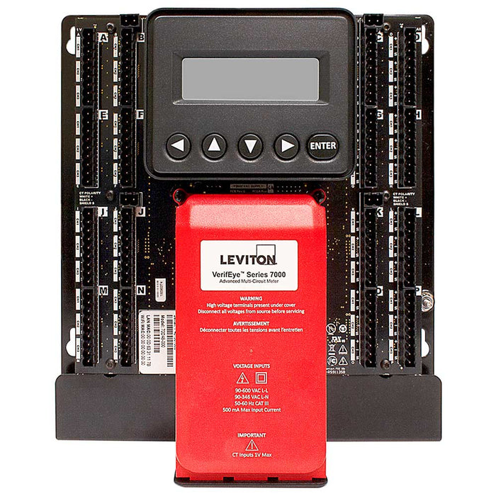 Leviton S7000 Embedded Branch Circuit Monitor 48 Input With Display (70D48)