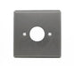 Leviton 2-Gang Single 1.406 Inch Diameter Center Device Receptacle Wall Plate Standard Size 302 Stainless Steel Device Mount (84092-40)