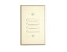 Leviton Wall Plate Cold Rolled Steel Painted Light Almond Standard Size 1-Gang Vertical Louvre Strap Mount (78080)