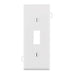Leviton 1-Gang Toggle Device Switch Wall Plate Sectional Thermoplastic Nylon Device Mount Center Panel White (PSC1-W)