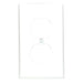 Leviton 1-Gang Duplex Device Receptacle Wall Plate Standard Size Thermoplastic Nylon Device Mount Hot Stamped Isolated Ground (80703-IG)