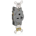 Leviton Single Receptacle Outlet Heavy-Duty Industrial Spec Grade Smooth Face 20 Amp 250V Back Or Side Wire NEMA 6-20R Gray (5461-GY)
