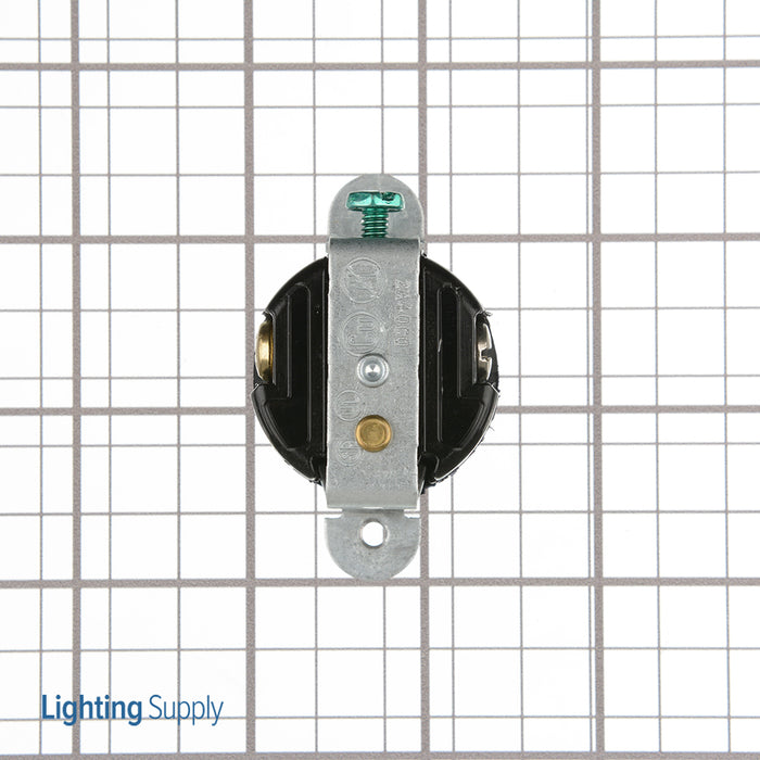 Leviton Single Receptacle Outlet Commercial Spec Grade Short Strap 20 Amp 125V Side Wire NEMA 5-20R 2-Pole 3-Wire (5558-SS)