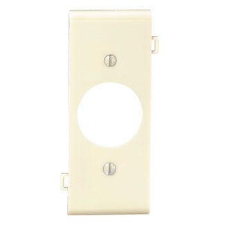 Leviton 1-Gang Single 1.406 Inch Hole Device Receptacle Wall Plate Sectional Thermoplastic Nylon Device Mount Center Panel Ivory (PSC7-I)