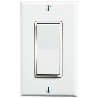 Leviton LevNet RF Wireless Decora Remote Switch Single Rocker Self Powered Enocean 902MHz Compatible With LevNet RF Receivers White (WSS0S-S9W)