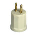 Leviton 15 Amp 660W 125V Medium Base Outlet To Lamp Holder Ivory (61-I)