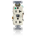 Leviton Duplex Receptacle Outlet Heavy-Duty Hospital Grade Smooth Face 20 Amp 125V Back Or Side Wire NEMA 5-20R 2-Pole 3-Wire Light Almond (8300-HT)