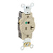 Leviton Single Receptacle Outlet Heavy-Duty Hospital Grade Smooth Face 20 Amp 125V Back Or Side Wire NEMA 5-20R 2-Pole 3-Wire Ivory (8310-I)