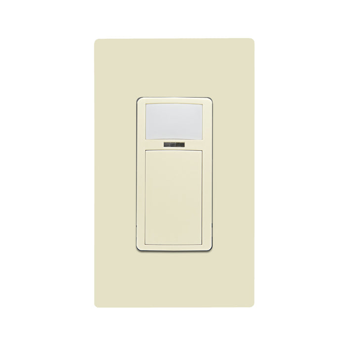 Leviton Smart Sensor Wall Box Bluetooth Enabled PIR No Neutral Required 15A On/Off 120-277V Ivory (ODS15-GDI)