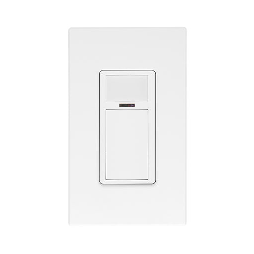 Leviton Smart Sensor Wall Box Bluetooth Enabled PIR No Neutral Required 15A On/Off 120-277V White (ODS15-GDW)