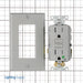 Leviton SmartlockPro GFCI Duplex Receptacle Outlet Extra Heavy-Duty Hospital Grade With Wall Plate Power Indicator `15A 20A Feed-Through 125V Gray (GFTR1-HFG)