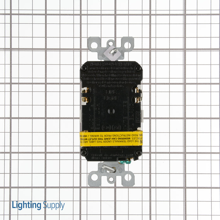 Leviton SmartlockPro GFCI Duplex Receptacle Outlet Heavy-Duty Hospital Grade Tamper-Resistant Power Indication 15 Amp 20 Amp Feed-Through 125V White (GFNL1-HGW)