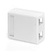 Leviton Surface-Mount Box For Shielded Connectors Plenum-Rated 2-Port White (4S089-2WP)