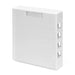 Leviton Surface-Mount Box For Shielded Connectors Plenum-Rated 4-Port White Surface-Mount Housing Accepts Two Or Four Quickports (4S089-4WP)
