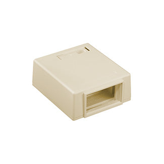 Leviton MOS (Multimedia Outlet System) Surface-Mount Housing With ID Window 1 Unit High Light Almond (4M089-1TM)