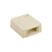 Leviton MOS (Multimedia Outlet System) Surface-Mount Housing With ID Window 1 Unit High Light Almond (4M089-1TM)