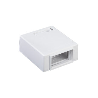 Leviton MOS (Multimedia Outlet System) Surface-Mount Housing With ID Window 1 Unit High White (4M089-1WM)