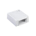 Leviton MOS (Multimedia Outlet System) Surface-Mount Housing With ID Window 1 Unit High White (4M089-1WM)