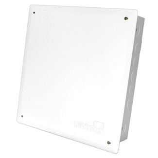 Leviton 14 Inch Structured Media Enclosure For Multi-Dwelling Units (MDU) Applications Configuration A Enclosure And Flush Mount Cover White (47605-1MG)