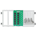 Leviton 4x12 Telephone Distribution Board On Bracket With 8-Way 2GHz Splitter (47603-412)