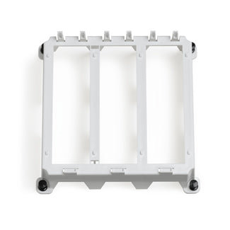 Leviton Half Width Bracket-ABS White Plastic-3 Single Bays (47612-HBK)