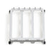 Leviton Half Width Bracket-ABS White Plastic-3 Single Bays (47612-HBK)
