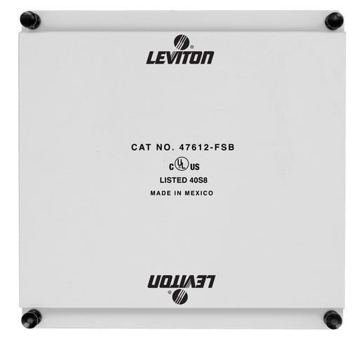 Leviton Half Width Universal Security Plate With PCB Mounting Clips White (47612-HSB)
