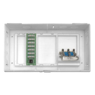 Leviton Multi-Dwelling Units (MDU) Kit Plus 1X6 Telephone Expansion Board And 6-Way Video Splitter (47604-F6S)