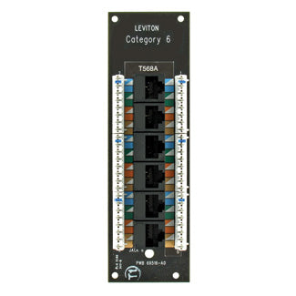 Leviton CAT6 Voice And Data Expansion Board (47611-C6)