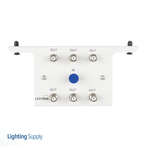 Leviton 1x6 Passive Video Splitter Module 2.05 GHz (47690-6C2)