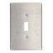 Leviton 1-Gang Toggle Device Switch Wall Plate Oversized 302 Stainless Steel Device Mount Stainless Steel (84101-40)