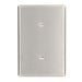 Leviton 1-Gang No Device Blank Wall Plate Oversized 302 Stainless Steel Strap Mount Stainless Steel (84119-40)