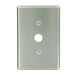 Leviton 1-Gang .625 Inch Hole Device Telephone/Cable Wall Plate Oversized 302 Stainless Steel Strap Mount (84137-40)