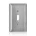 Leviton Stainless Steel 1-Gang Midway Size Toggle Wall Plate (SSJ1-C40)