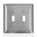 Leviton Stainless Steel 2-Gang Midway Size Toggle (SSJ2-C40)