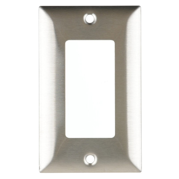 Leviton Stainless Steel C-Series 302-304 1-Gang Standard Decora Wall Plate (SS26-40)
