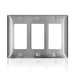 Leviton Stainless Steel C-Series 302-304 3-Gang Standard 3-Decora Wall Plate (SS263-40)