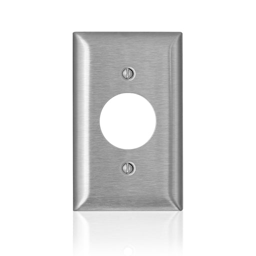 Leviton Stainless Steel C-Series 302-304 1-Gang Standard 1.406 Inch Open Wall Plate (SS7-40)